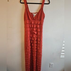 Max Studio Rust Orange Sleeveless Maxi Dress